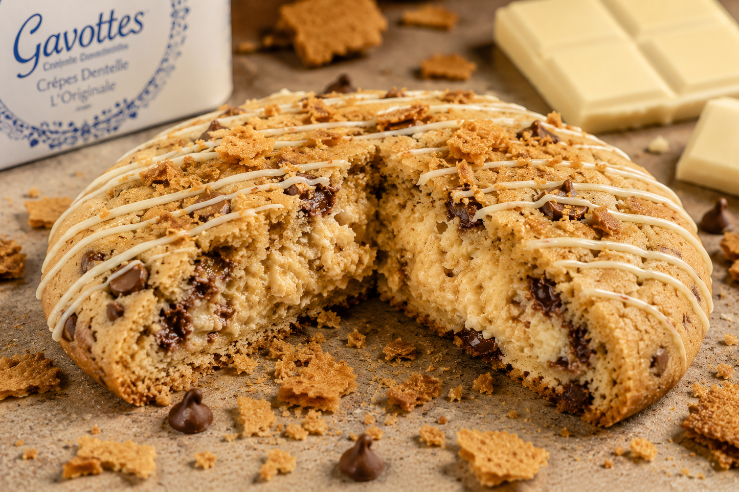 🍪 Cookie Fourré Chocolat Blanc & Gavotte